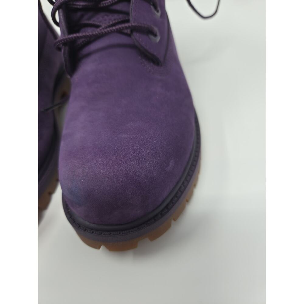 Timberland 6 Inch Purple A14UC Premium Girls Boots Size 2 - Picture 7 of 9